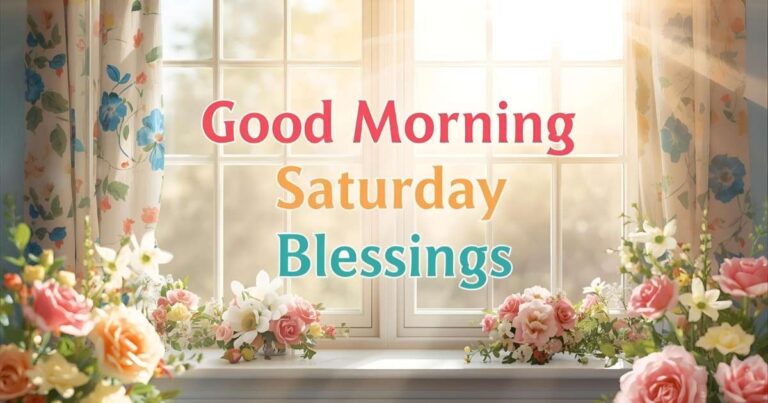 Good Morning Saturday Blessings