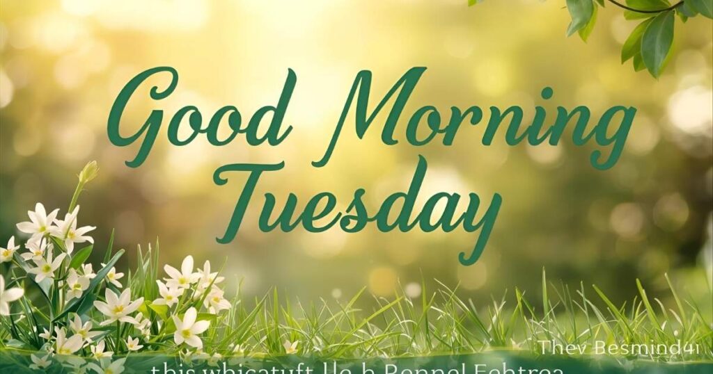 Beautiful Good Morning Tuesday Blessings