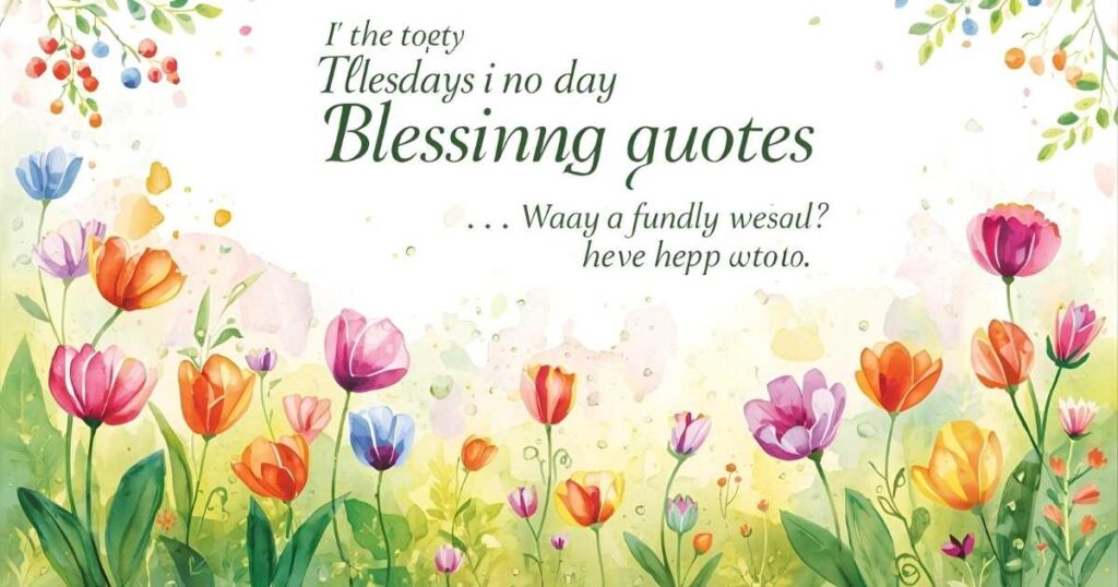 Inspirational Tuesday Blessings Quotes