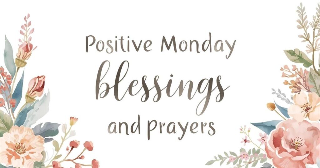 Positive Monday Blessings And Prayers