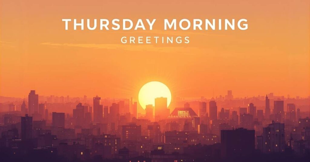 Thursday Morning Greetings