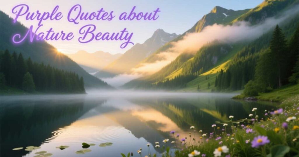 Purple Quotes about Nature Beauty