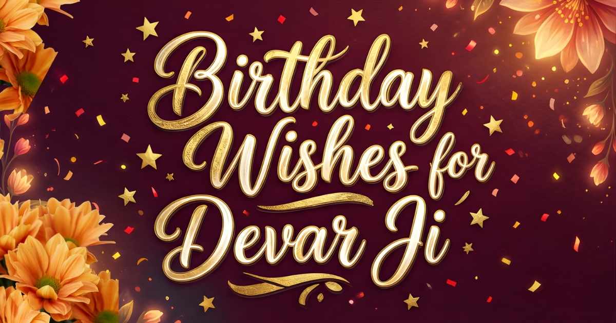 Birthday Wishes for Devar Ji