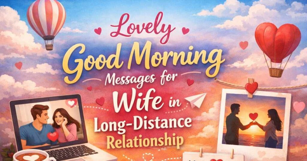 Lovely Good Morning Messages for Wife in Long-Distance Relationship